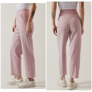 Athleta Endless high rise slacks Pants Smoked Mauve pink 6